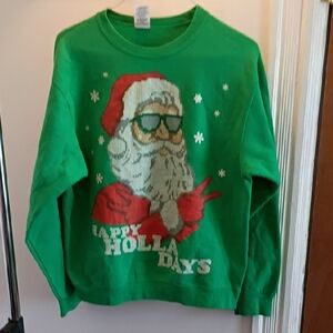 Jerzees Green Holiday Sweatshirt